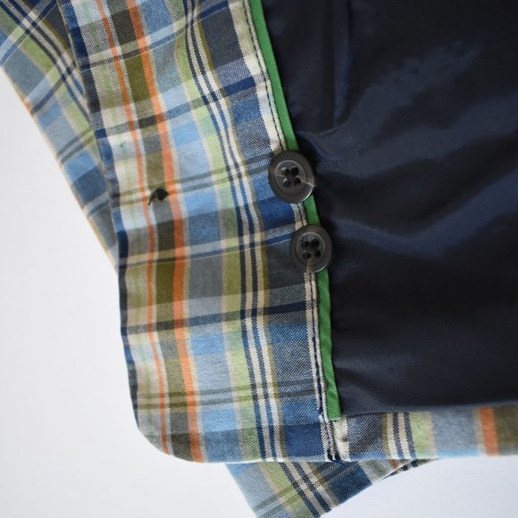 Baby Gap Fully Lined Multicolour Plaid Blazer 100% Cotton 18-24 Months - Picture 8 of 9